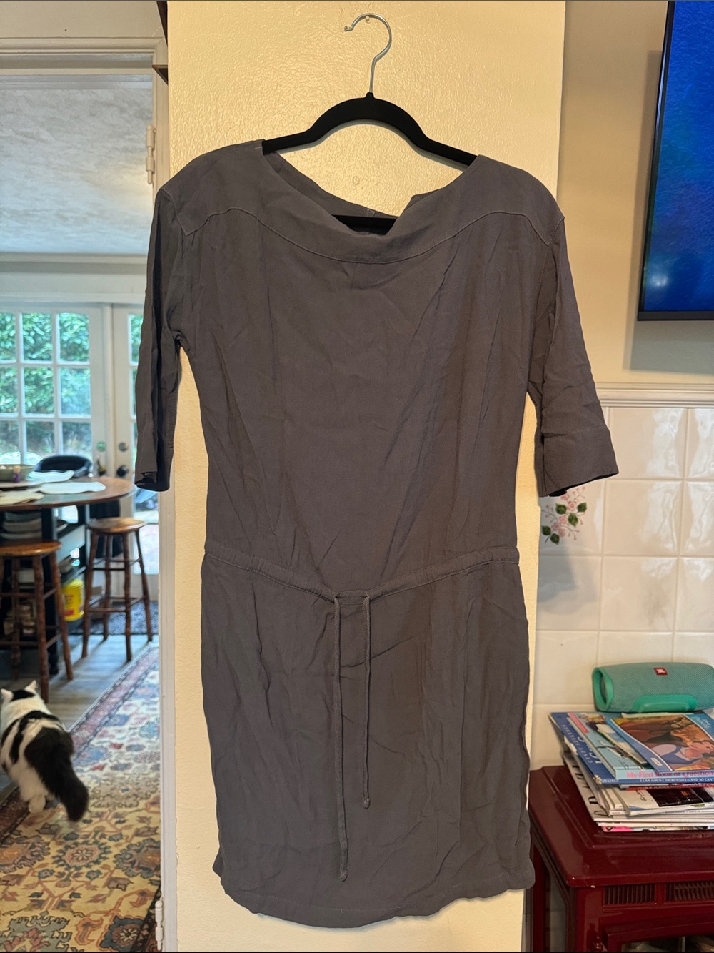 JAMES PERSE Charcoal Gray Crepe Dress size 2